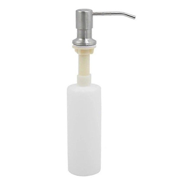1kpl 300ml Keittiön tiskialtaan saippua-annostelija Manuaalisesti painettava saippua-annostelija Kylpyhuonetarvikkeet Lotion-säilytyspullo Brushed