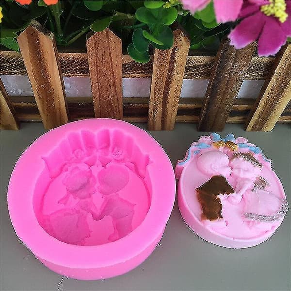 Kakeformer Nye DIY Par Styling Aromatisk Gipsform 2 stk