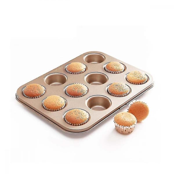 Kakformar 12 Håligheter Non-stick Muffin Kakformar
