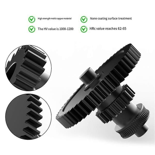 For Neptune 4 Nanobelagt Formstål Integrert Ekstrudergir Utskriftssett for 3D-printer As Shown