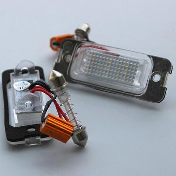 2X LED-nummerpladelys til bil - W163 W164 X164 ML Black  white