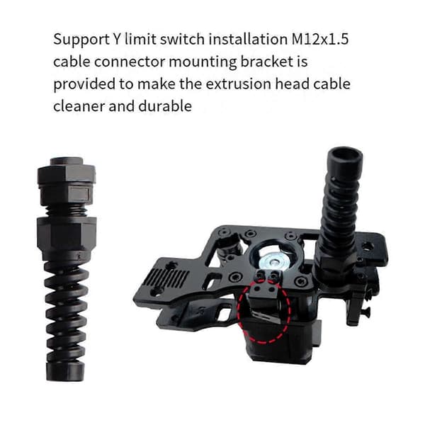 3D Printer Tilbehør CNC Aluminium Legering AB Motor Sæde Kit Hul Vægt Reduktion Egnet til VORON 2.4 R2 Black