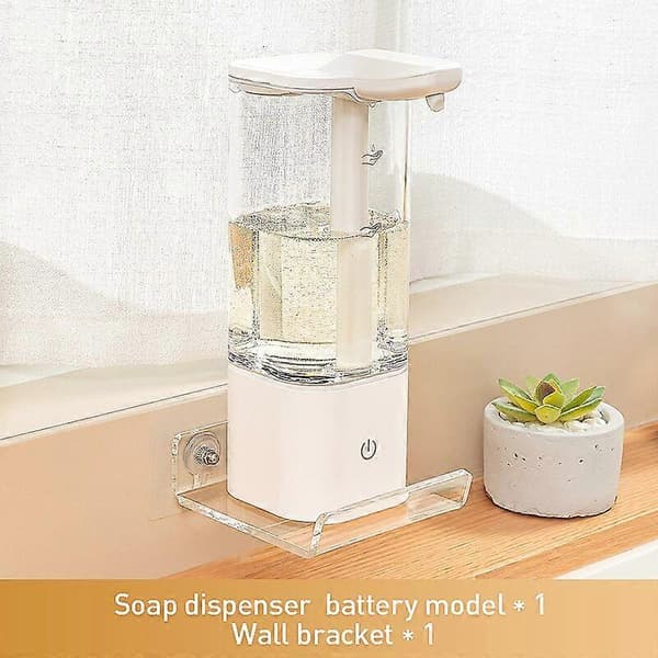Håndfri 500 ml automatisk sæbedispenser berøringsfri sanitizer dispenser smart sensor flydende sæbedispenser til køkken badeværelse battery model 1