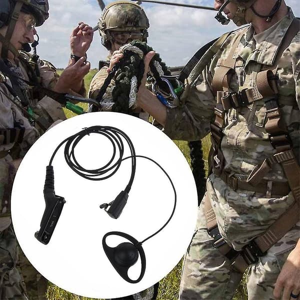 Oppgradert D-formet øretelefon headset mikrofon for P8268 P8668 Apx6000