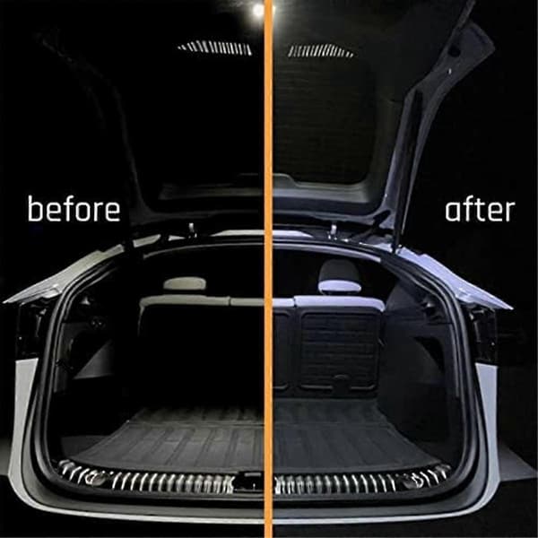 48 LED Bagasjeromslys LED PC ABS Plug and Play Erstatning for Model Y 2021 og oppover Bilinteriørlys