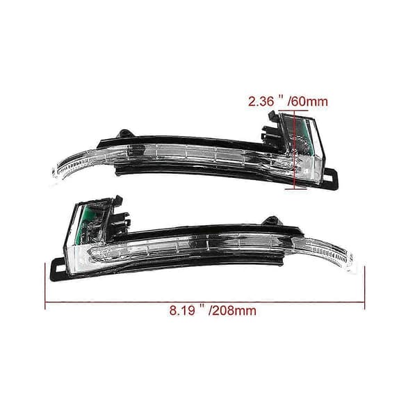 1 par LED blinklys dynamisk scroll sekvensiell sidespeil for A3 A4 Q3 Q5 8kd949101 8kd949102