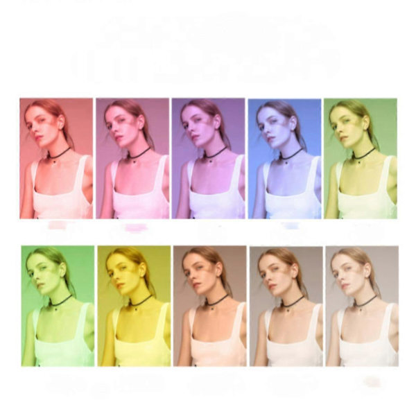 26CM RGB LED Ring Light Cirkel Lys Til Live Broadcast Makeup Studio LED Fyldlys