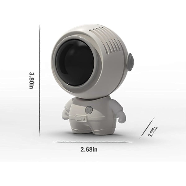 Kannettava miniterätön USB-tuuletin (valkoinen)