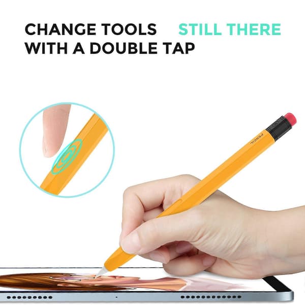AhaStyle PT180-2 Silikonskyddsfodral för Apple Pencil 1 Sky Blue