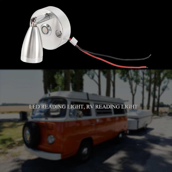 Rv Led Spot Læselampe, 12v Indvendig Spotlight Kontakt Switch Med Usb Interface Til, Båd, Autocamper