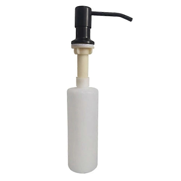 1kpl 300ml Keittiön tiskialtaan saippua-annostelija Manuaalisesti painettava saippua-annostelija Kylpyhuonetarvikkeet Lotion-säilytyspullo Black