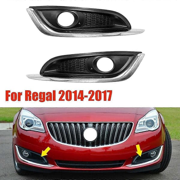 1 par frontfanger tåkelys trimdeksel 23142357 23142358 for Regal 2014-2017 grillramme tåkelys