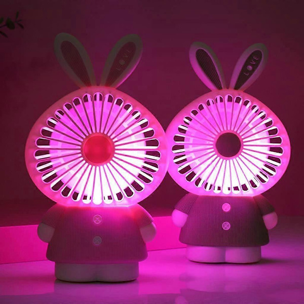 Rabbit Look Handheld Personal USB-tuuletin (vihreä)