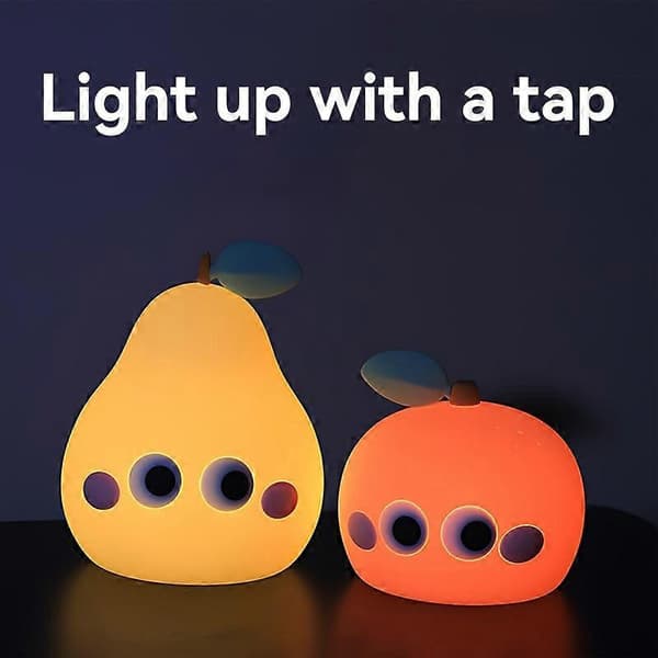 Sengelampe Sød og Nuttet Ny Silikone Internet Kendis Lysende Lille Lampe Natlys orange