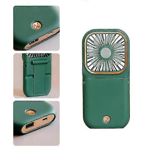 Bärbar minifläkt USB-laddning Handhållen fläkt Folding Desktop Creative Fan