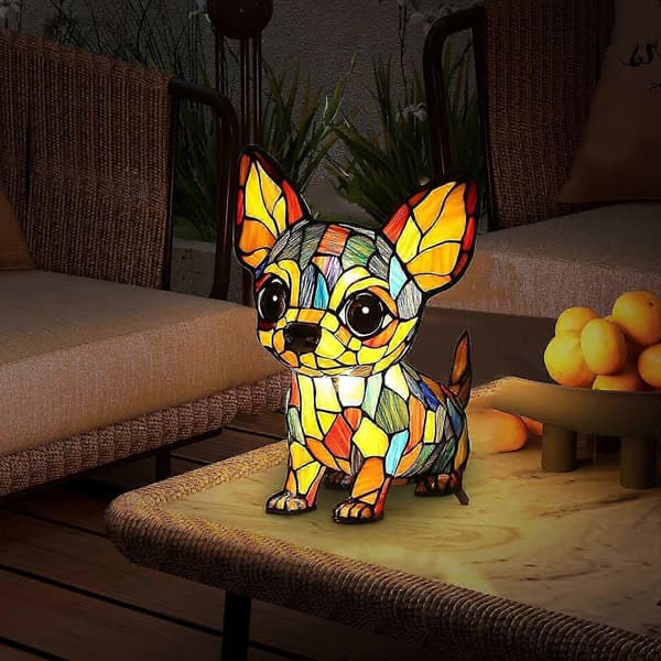 Hunde Serie Kunst Natlampe LED Lys Ornament A