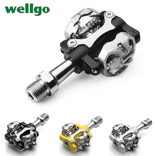 WELLGO W01 MTB Touring Cykel Clipless Letvægts Pedaler 9/16 W01 Silver