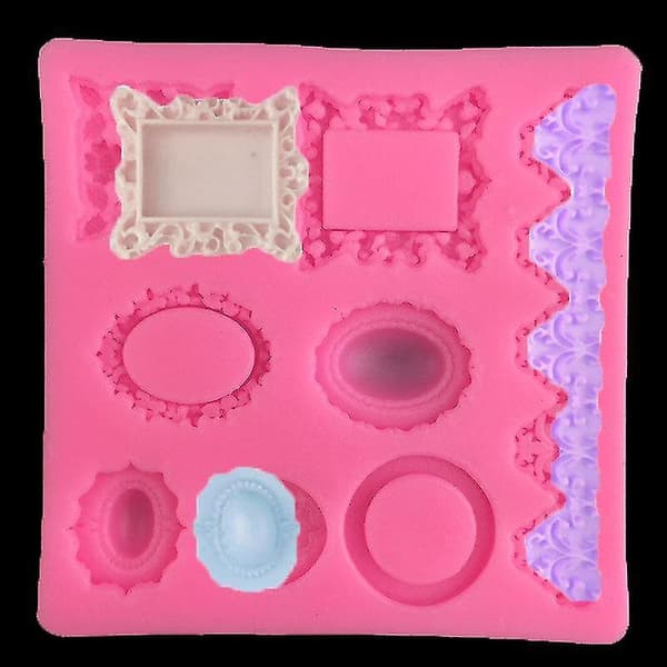 Kakeformer Mini Rammeform Dråpelimform Juvelformet Kake Dekorerer Formen 2 stk