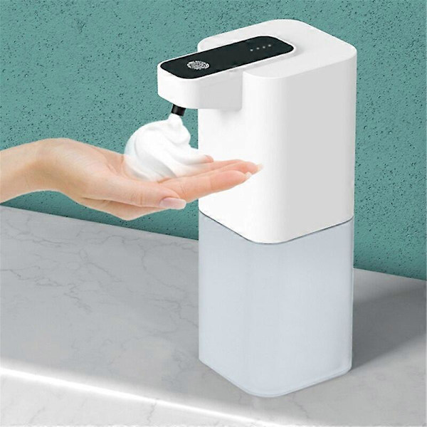 430 ml:n automaattinen saippua-annostelija, ladattava, 4 vaihdetta säädettävissä, seinään asennettava infrapuna induktiivinen vaahto nestesaippua-annostelija Foam Dispenser