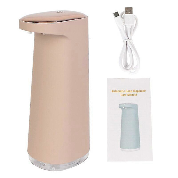 USB Ladattava Vaahtoava Nestesaippua-annostelija Kylpyhuoneeseen Keittiöön Kosketusvapaa 450ML Automaattinen Kannettava Pink