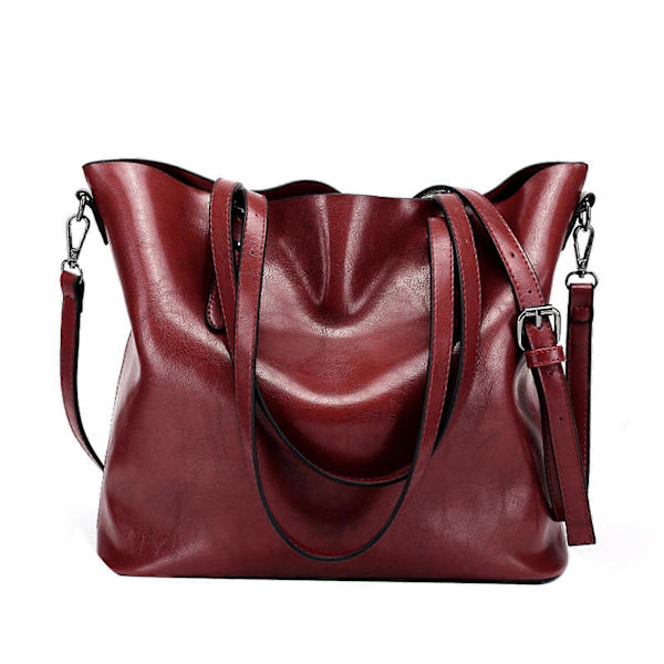Elegant Crossbody-väskor Satchel Handväska Trendig och Praktisk Handväska för Kvinnor djupröd Burgundy