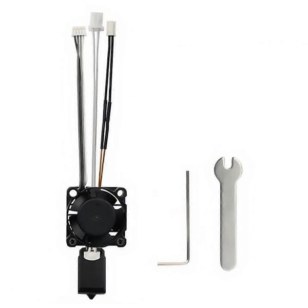 For X1 3D Printer Hotend Kit med køleventilator, hærdede stål dyser, forbedret printpræcision 0.8MM