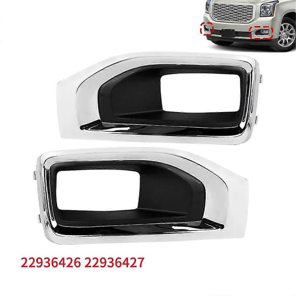 Passasjer Høyre Side Tåkelys Krom Trim Deksel for / XL 2015-2020 Front Tåkelys Ramme GM10