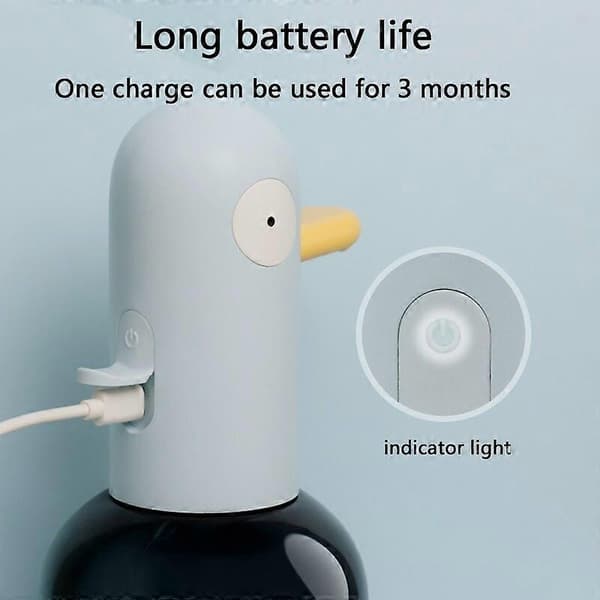400ML Automatisk Sæbedispenser ABS Materiale Badeværelse Smart Vaskemaskine med USB-opladning Skumsæbedispenser