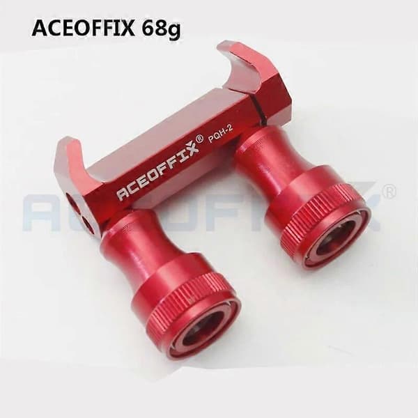 Aceoffix Foldbar Cykel Quick Release Pedalholder til Brompton foldecykel pedal aluminiumslegering aceoffix red