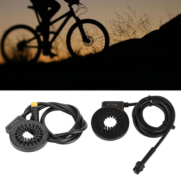 E-sykkel pedalsensor KT-V12 Sensor SM/Vanntett kontakt SM-skjøt Black
