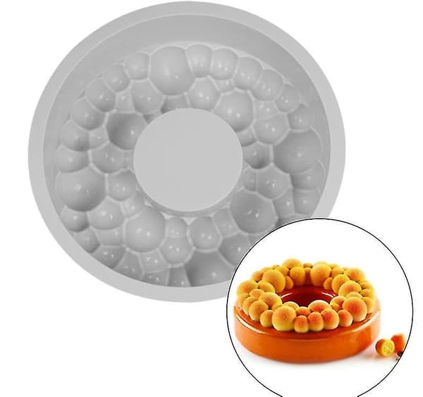 Isterningebakker Runde Kirsebær Boble Kageforme Silikoneform Non-stick Til Bagning Kagedekorationsværktøjer