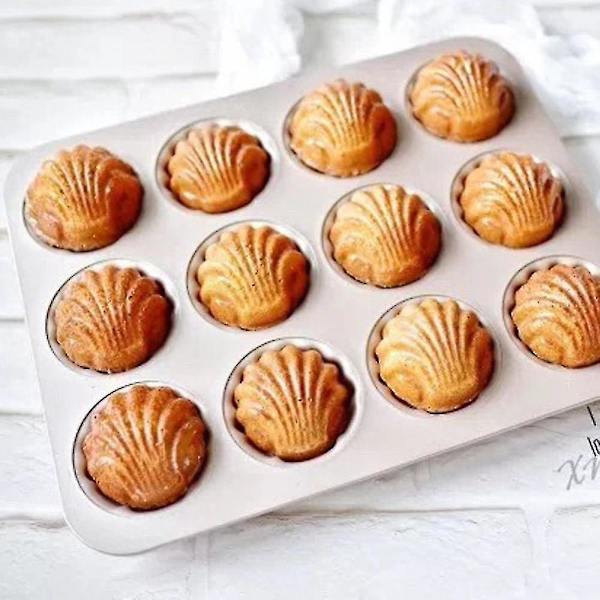 Kakeformer 12 Hulrom Non-stick Madeleine Kakebakeformer