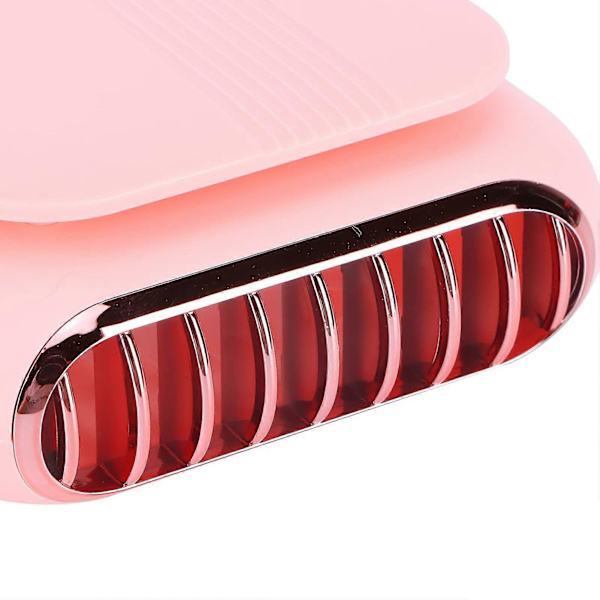 Bärbar bladlös personlig halsfläkt (rosa)