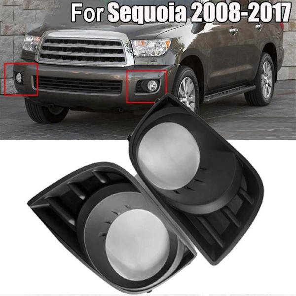 1 par tåkelysdeksel for Sequoia 2008-2017 delenummer: 814820c021 814810c021