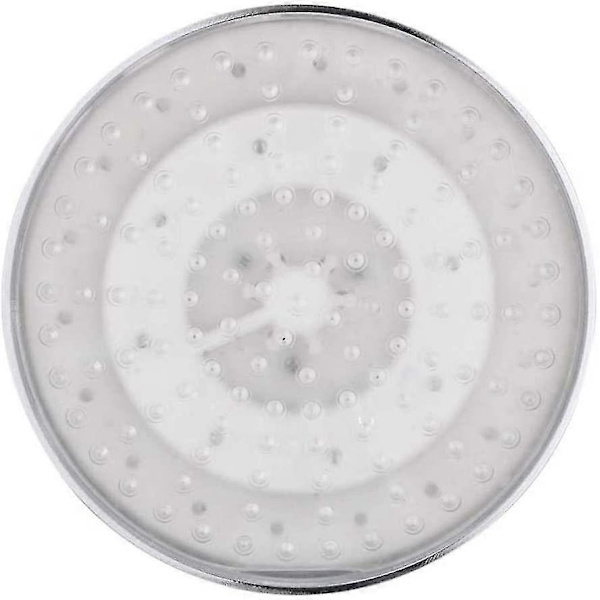 20cm*20cm Trefärgs Temperaturkontroll Topp Dusch ABS Rund LED Duschhuvud