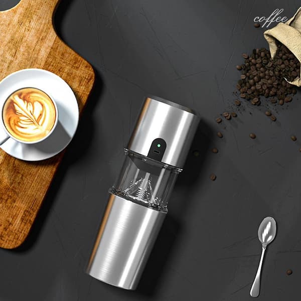 Bærbar Kaffemaskine Mini Multifunktionel Elektrisk Espressokværn Genopladelig Rustfri Stål Kaffemaskine 45 |