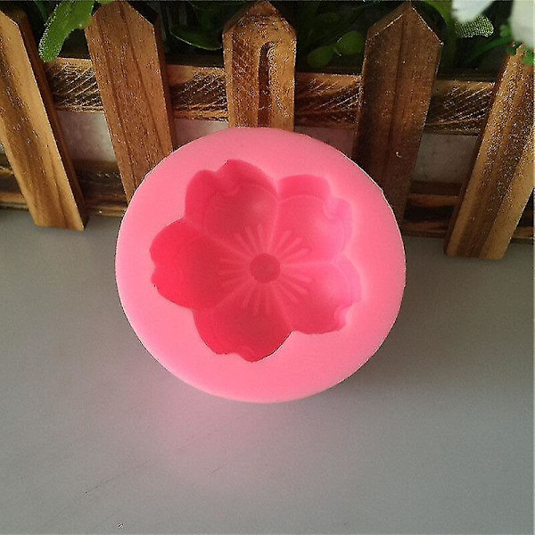 Kageforme Nye DIY Kirsebærblomst-formet Aromaterapi Gipsform 2 stk