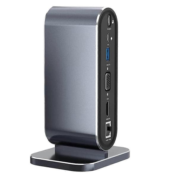 12-i-1 USB C Docking Station USB C Hub Dock Laptop Display Docking Station USB 3.0 Adapter for Windows-datamaskin