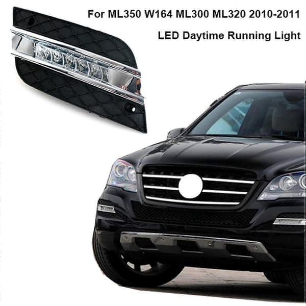 LED Kjørelys DRL Tåkelys for ML350 W164 ML300 ML320 2010-2011 Black