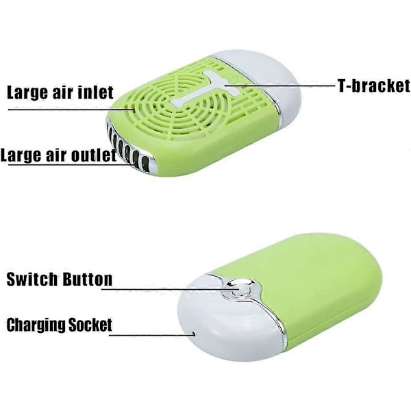 Mini Personal Handheld tuuletin, Ilmastointi Sähkötuuletin, USB Rechargeale Kannettava Jääkaappi