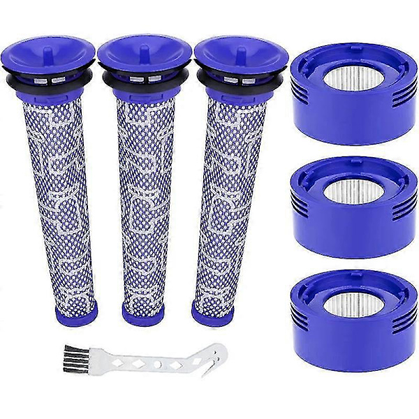 Flkwoh Dammsugarfilter Kompatibelt med Dyson V8, Ersättningsfilter Kompatibelt med Dyson V7 V8 Dammsugare, Tvättbart filter Kompatibelt med Dyson V