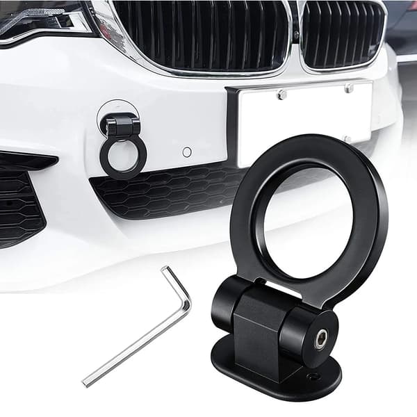 Trailerkroge Dekorationsmærkat Bil Auto Forreste Bageste Trailer Simulation Racing Ring Køretøj Bugseringskrog ABS Bil Styling~01201