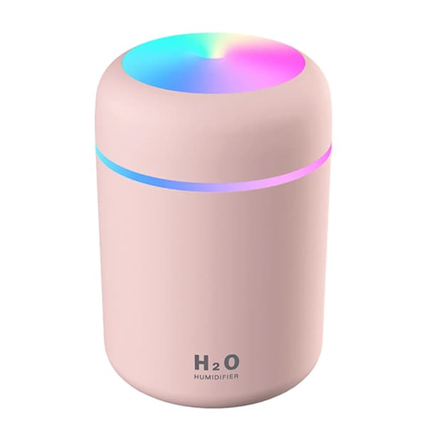 300 ml USB Luftfukter Mini Ultralyd Luftfukter Romantisk Mykt Lys Aroma Diffuser Bilrenser Hjemmekontor Kjølig Tåke Generator~04100