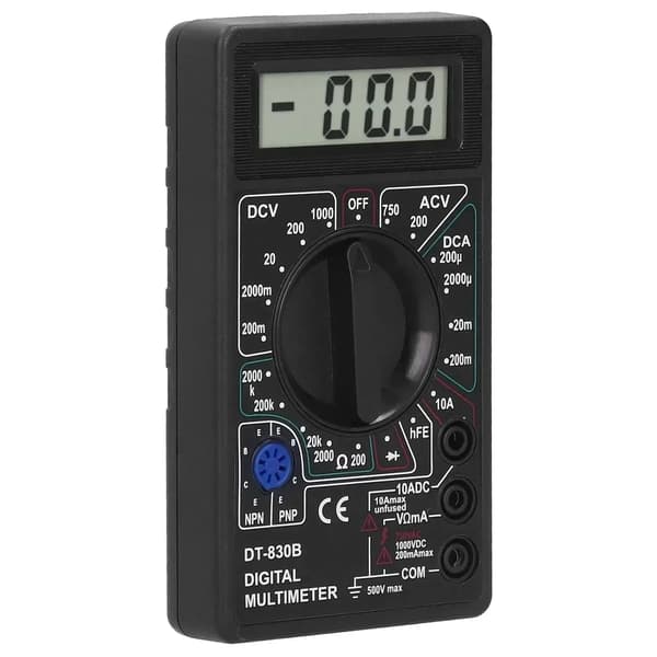 DT-830B Digital Multimeter Digital Voltmeter Amperemeter Håndholdt Multimeter Sort
