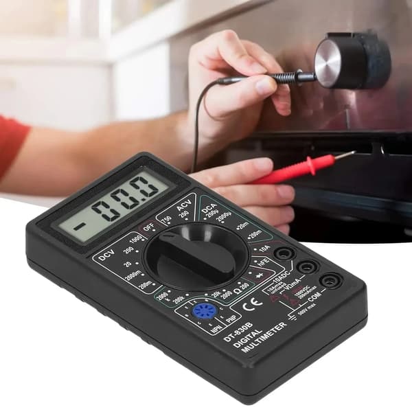 DT-830B Digitalt Multimeter Digital Voltmeter Amperemeter Håndholdt Multimeter Svart
