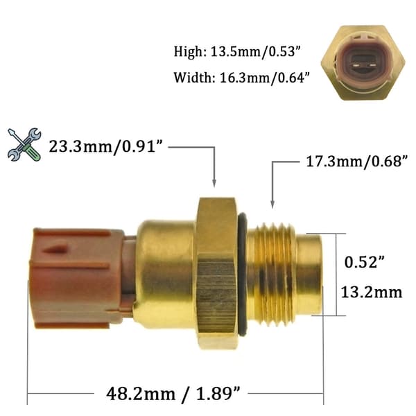 Lämplig för Daewoo bil kylfläkt temperatursensor 94581902 17680A78B00~01671