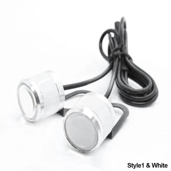 2 stk. Super Sterke Eagle Eye LED Tåkelys og Kjørelys 12V Moto Tilbehør~01945