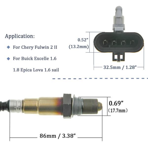 Lämplig för Buick Excelle bildelar syresensor 24102433 0258010010~01535