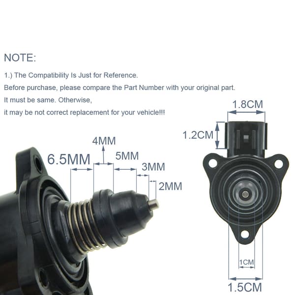 Passer for Suzuki K6a motor, egnet for tomgangsreguleringsventil kontrollmotor MQ504644~01738