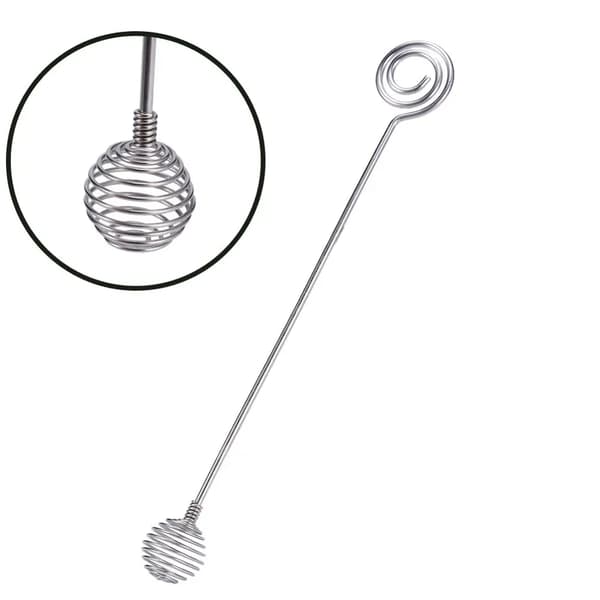 1 stk. Multifunktionel Hårsalon Farvecreme Piskeris Hårfarvecreme Mixer Rører Rustfrit Stål Piskeris til Hårfarvning~01577